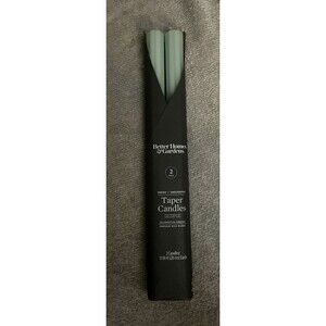 Better Homes And Garden Taper Candles 11” Blueish Green Unscented